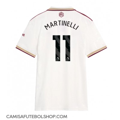 Camisa de time de futebol Arsenal Gabriel Martinelli #11 Replicas 3º Equipamento Feminina 2025-26 Manga Curta Camisa de time de futebol Arsenal Gabriel Martinelli #11 Replicas 3º Equipamento Feminina 2025-26 Manga Curta